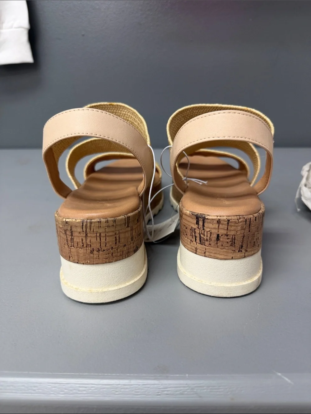 Universal Thread Women's Triple-Strap Woven Sandals in Natural Straw